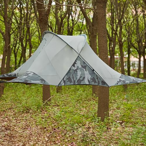 BEICNWOD Hamaca de camping, hamacas grandes, portátil para tienda de campaña de árbol genealógico, para exteriores, senderismo y viajes... (verde militar)