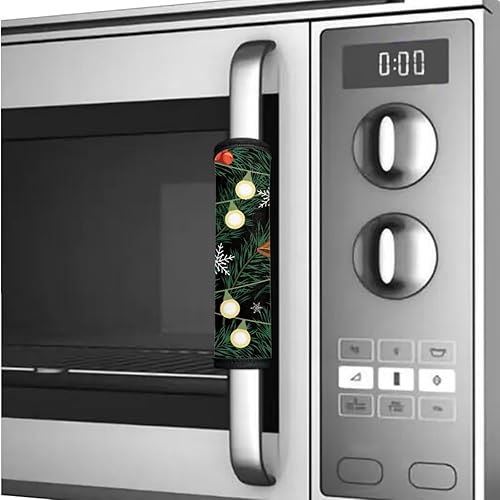 Miniatura 10 de Maiyoinou 8 fundas antideslizantes para manijas de puerta de refrigerador, lavavajillas, horno, para mantener alejadas las huellas dactilares,