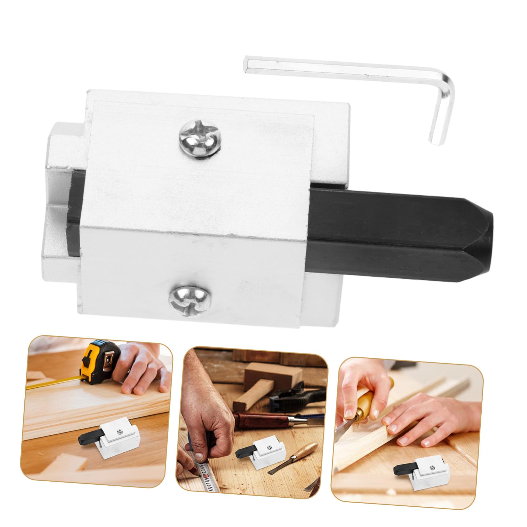 POPETPOP 3pcs Woodworking Square Right Angle Chisel for Door Lock Groove High Hardness Cutting Chisel