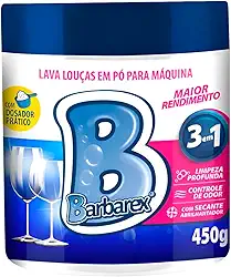 Sabão Detergente Lava Louças Em Pó P/Máquina 450g Barbarex