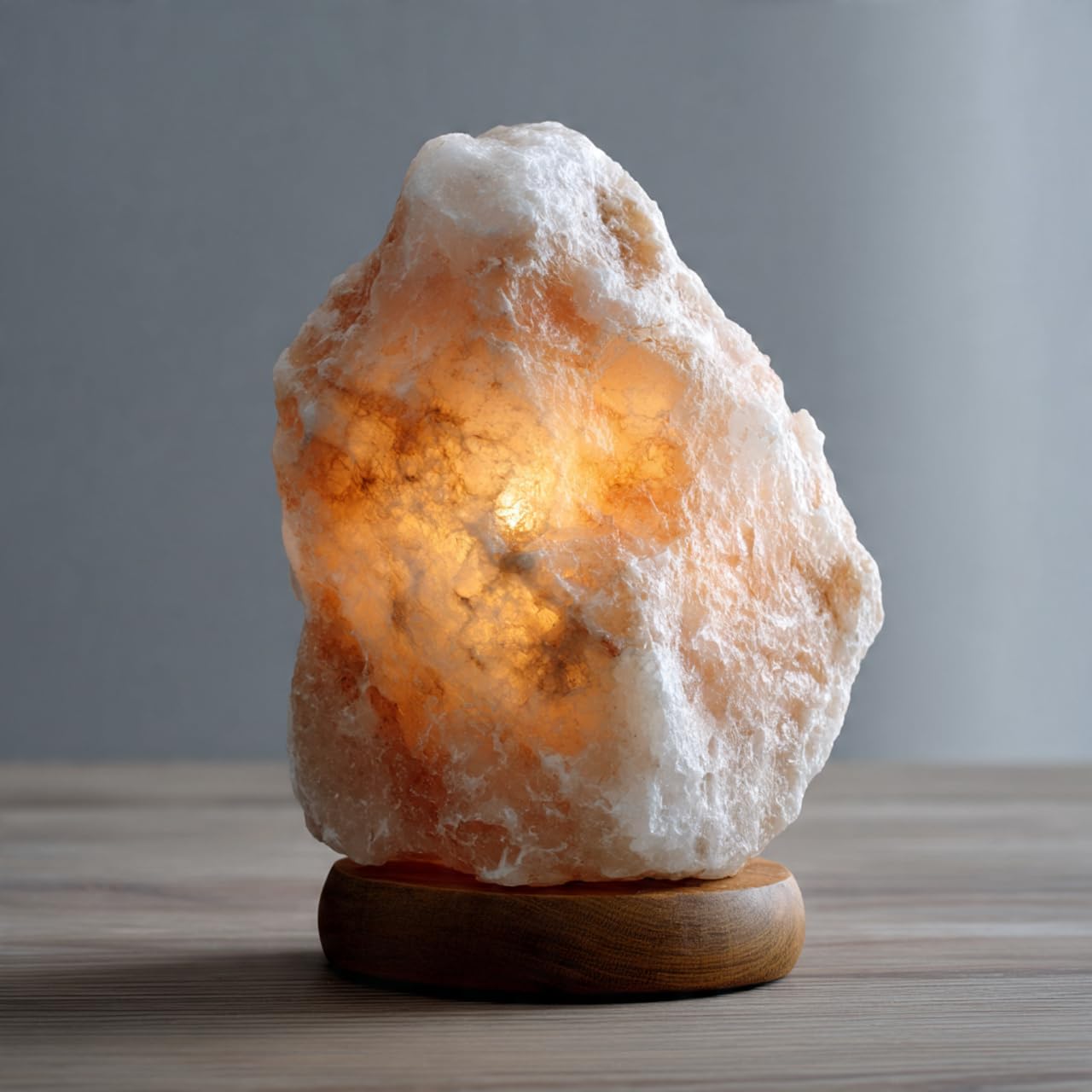 Himalayan White Salt Rock Crystal lamp Natural Shape. Very Rare Salt Crystal Light. Mood Table lamp Home décor Gift (Himalayan White Salt Lamp 2-3KG) from Punjab, Pakistan