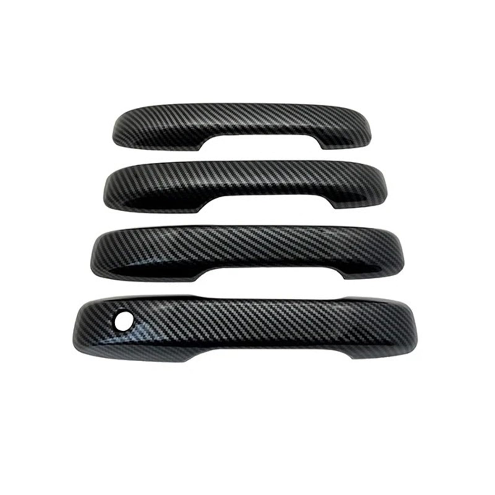 Ropaix Carbon Fiber Side Exterior Door Handle For Fit For Jazz Gr 2020-2024 2021 2022 2023 Car Set Sticker Styling Chrome Door Handle Cover Trim(Carbon Fiber)