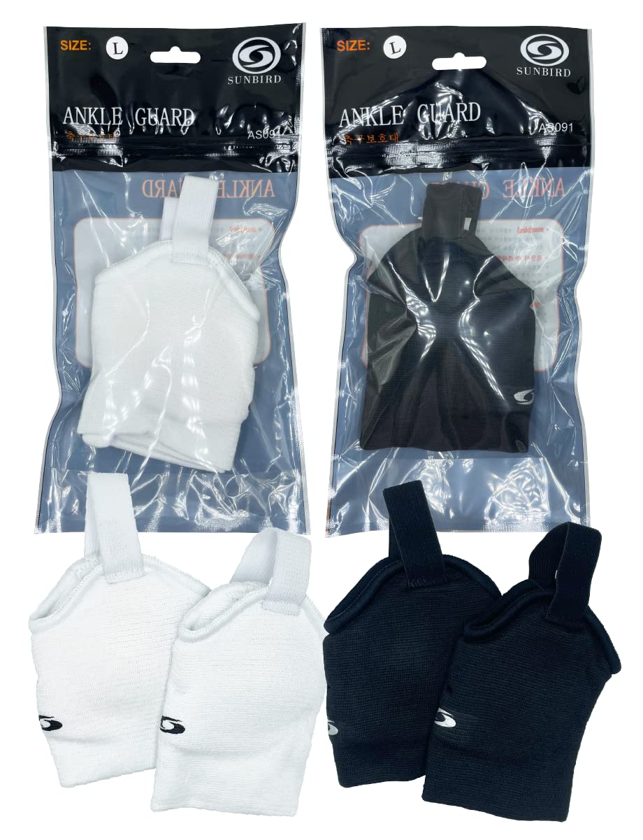 Sports Sports Ankle Guard Soccer Guard 1 Pair Black & White Set (Black&White)