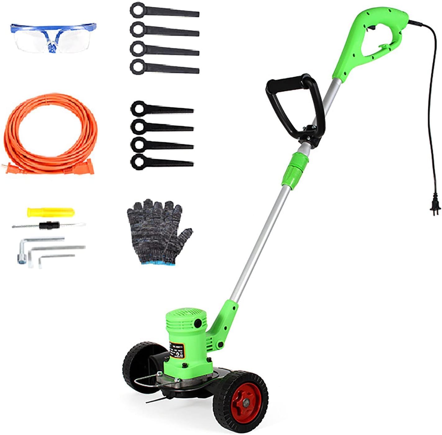 Cortacésped de alta potencia 680W con 2 cuchillas de estilo