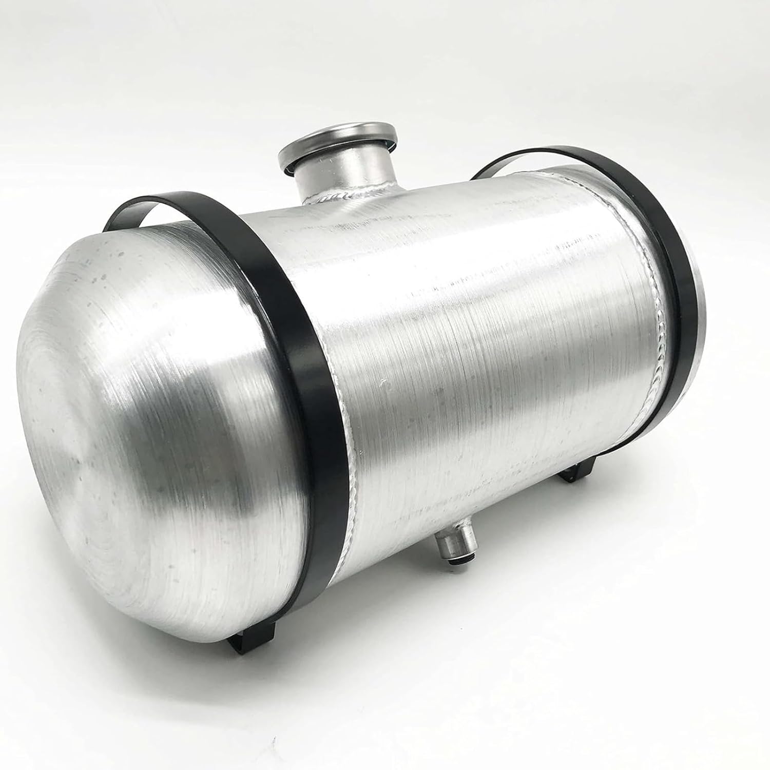 3.25 Gallons Spun Aluminum Gas Tank 8" x 16" Center Fill 3/8 NPT Outlet, For Go Kart, ATV, UTV, Off Road
