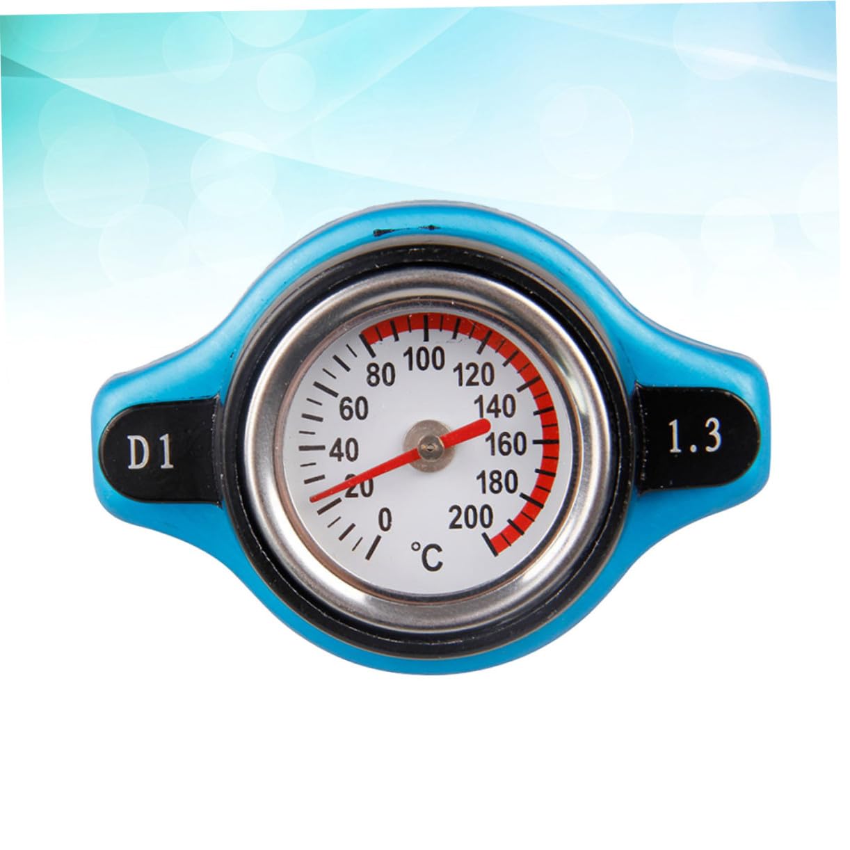 Tapa para Tanque de Agua de Coche Material ABS y Aleación de Aluminio con Indicador de Temperatura Termostático Presión 1.3 Bar, Fácil Control de Temperatura Refrigerante