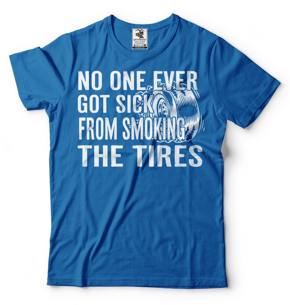 Car Enthusiast T-Shirt Racing Smoking Tires Burnout T-Shirt Gift for Car Lover Enthusiast
