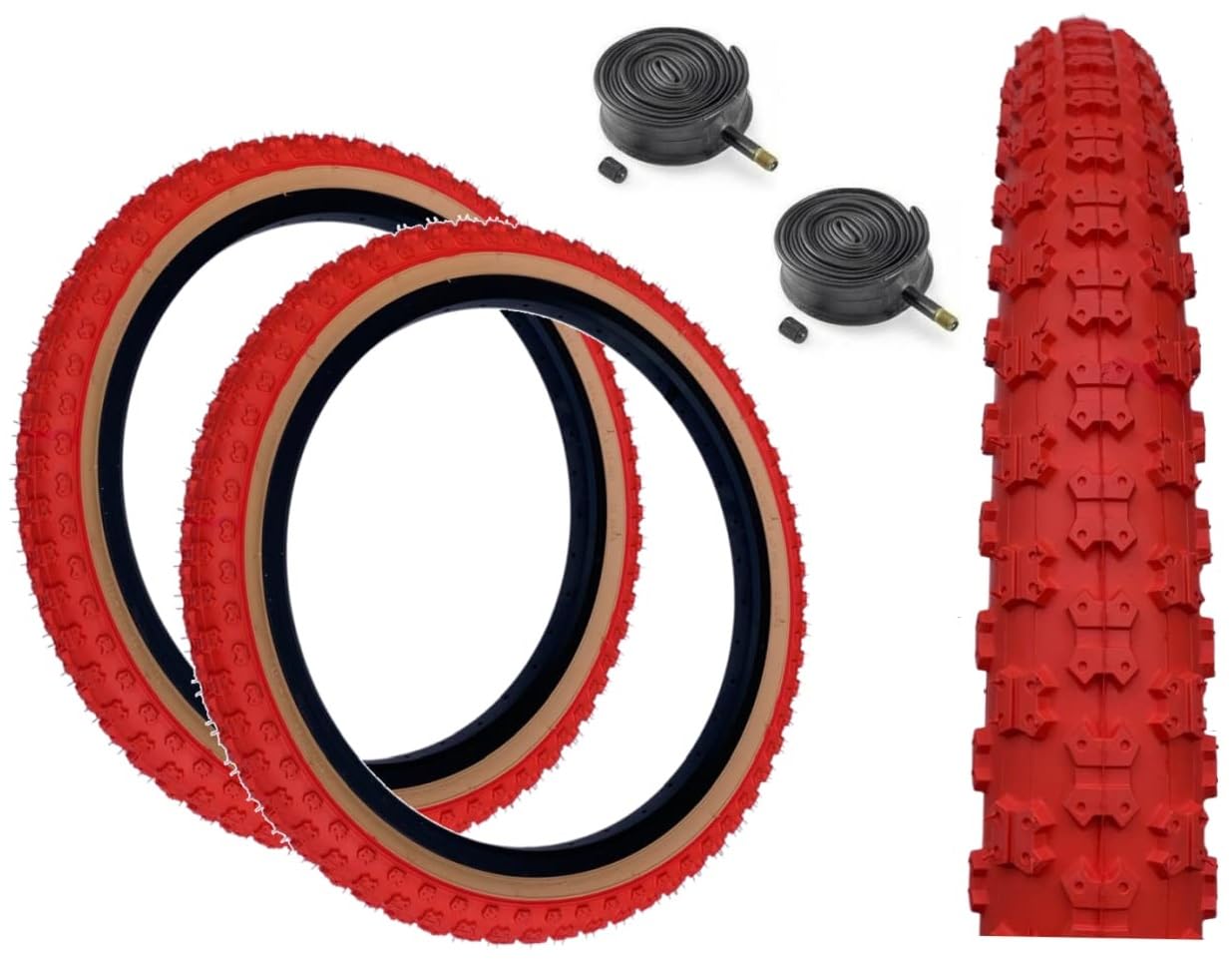 Amazon | Baldy's 20 x 2.125 レッド タンウォールキッズBMX