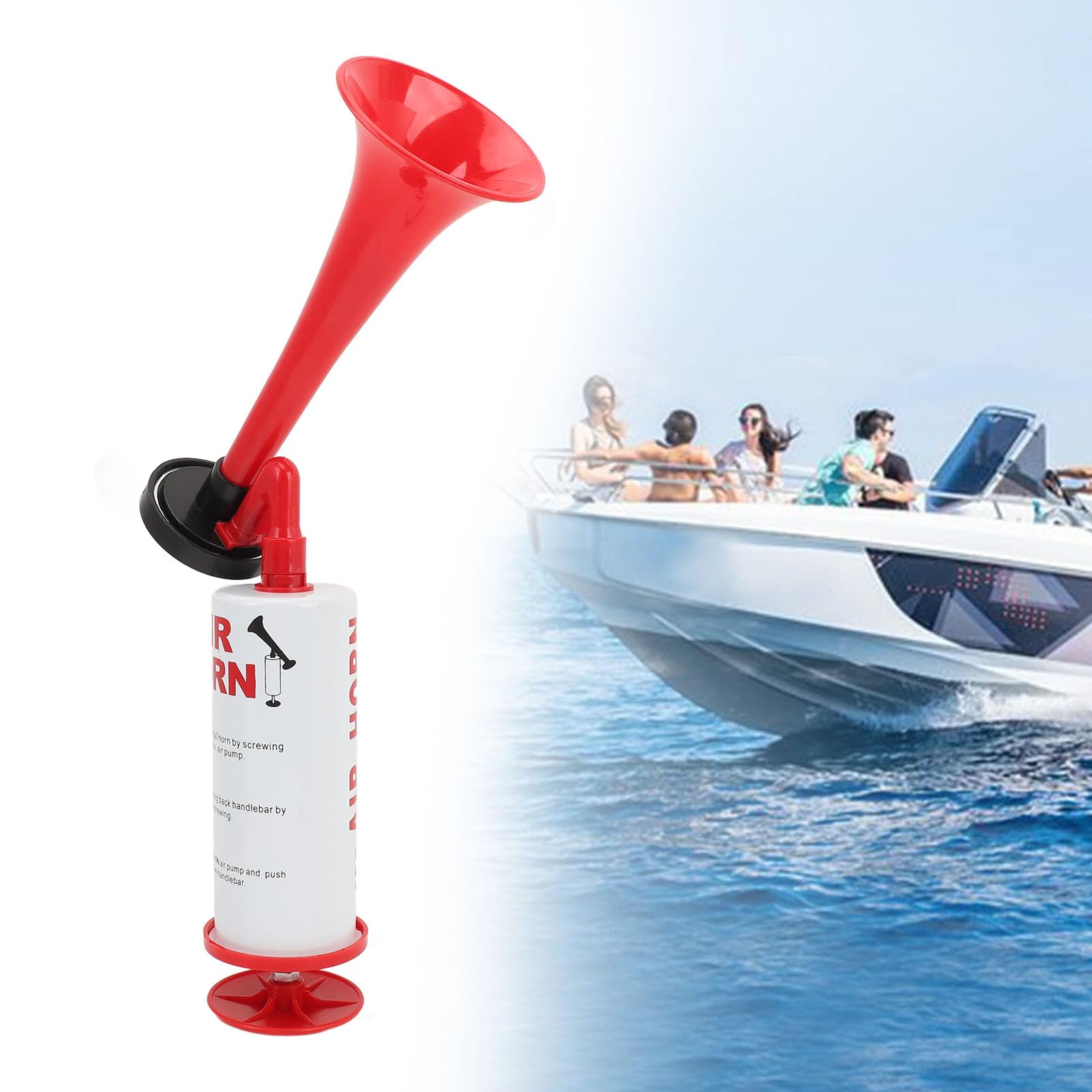 Air Horn, Airhorns Horn Loud Reusable with Lightweight Boat Horn for Boat Yacht