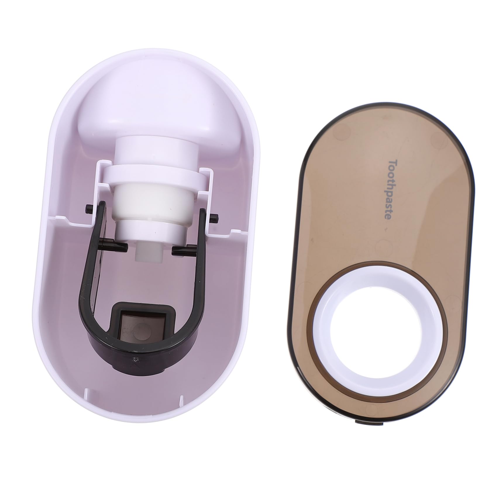 PHENOFICE Simple Automatic Toothpaste Squeezer Wall-Mounted Toothpaste Dispenser Squeeze Set Beauty Cream Squeezer No Punching Easy to Install