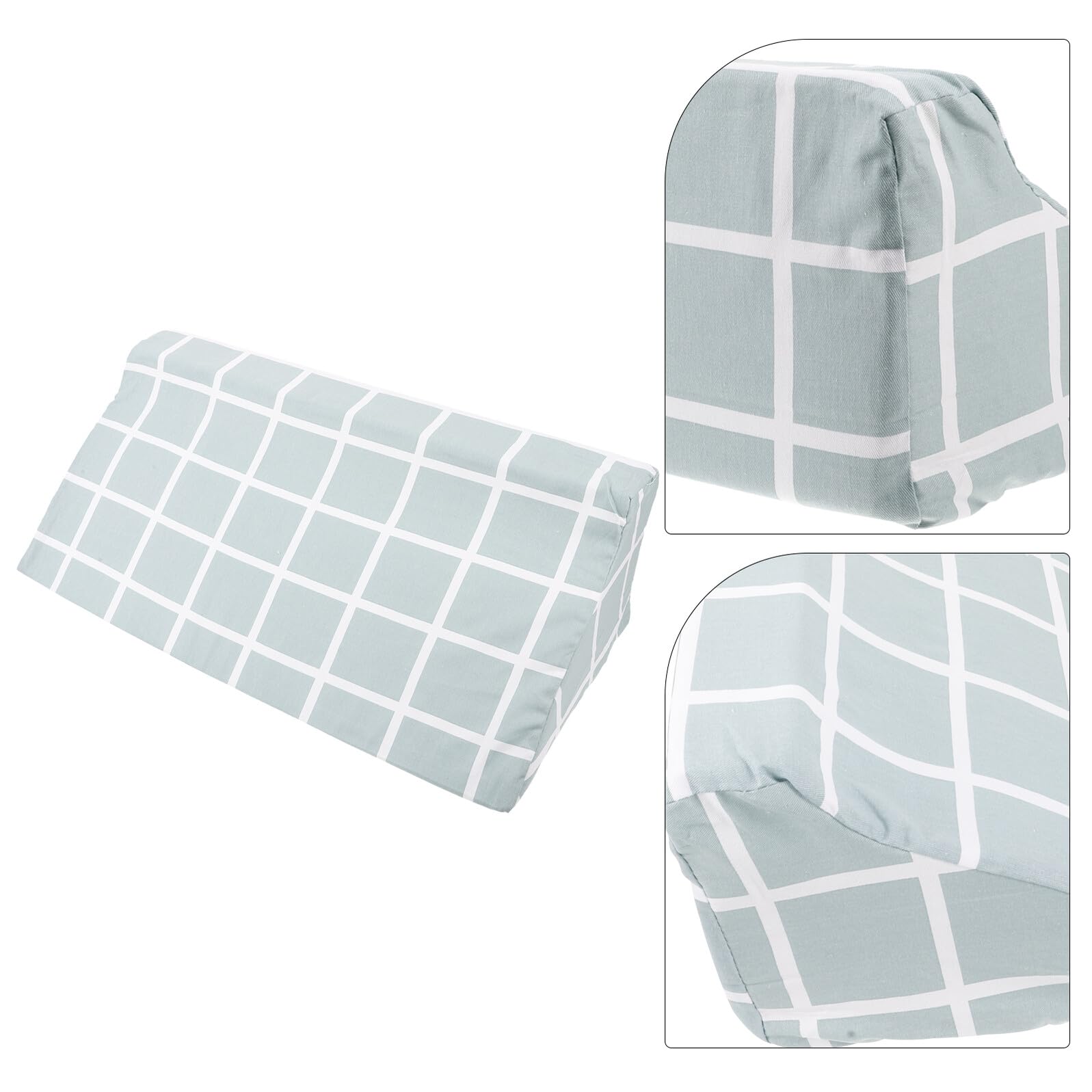 ifundom Almohada para Mejorar la Circulación de Cuña Triangular para Cama Espuma de Alta Densidad y Algodón, Cojín Multifuncional Hogar y Hospital para Personas Mayores
