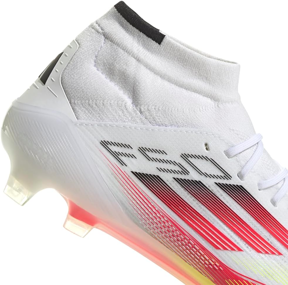 adidas Womens F50 Elite Firm Ground Mid Soccer Cleats - White