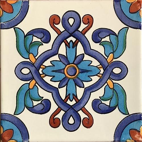 4.2x4.2 9 pcs Cordoba Talavera Mexican Tile