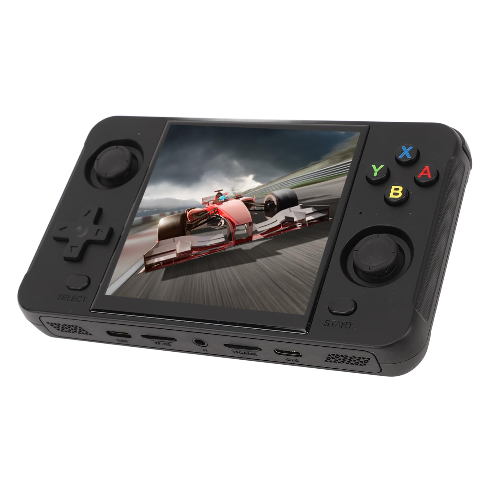 Generic Konsola do Gry Wideo, Przenośna Konsola Gier 4000 MAh Scratchproof HD TV HD Wyjście 60 Hz 4 -calowe IPS z kartą Pamięci 16G 64G dla Wnętrza (BLACK)