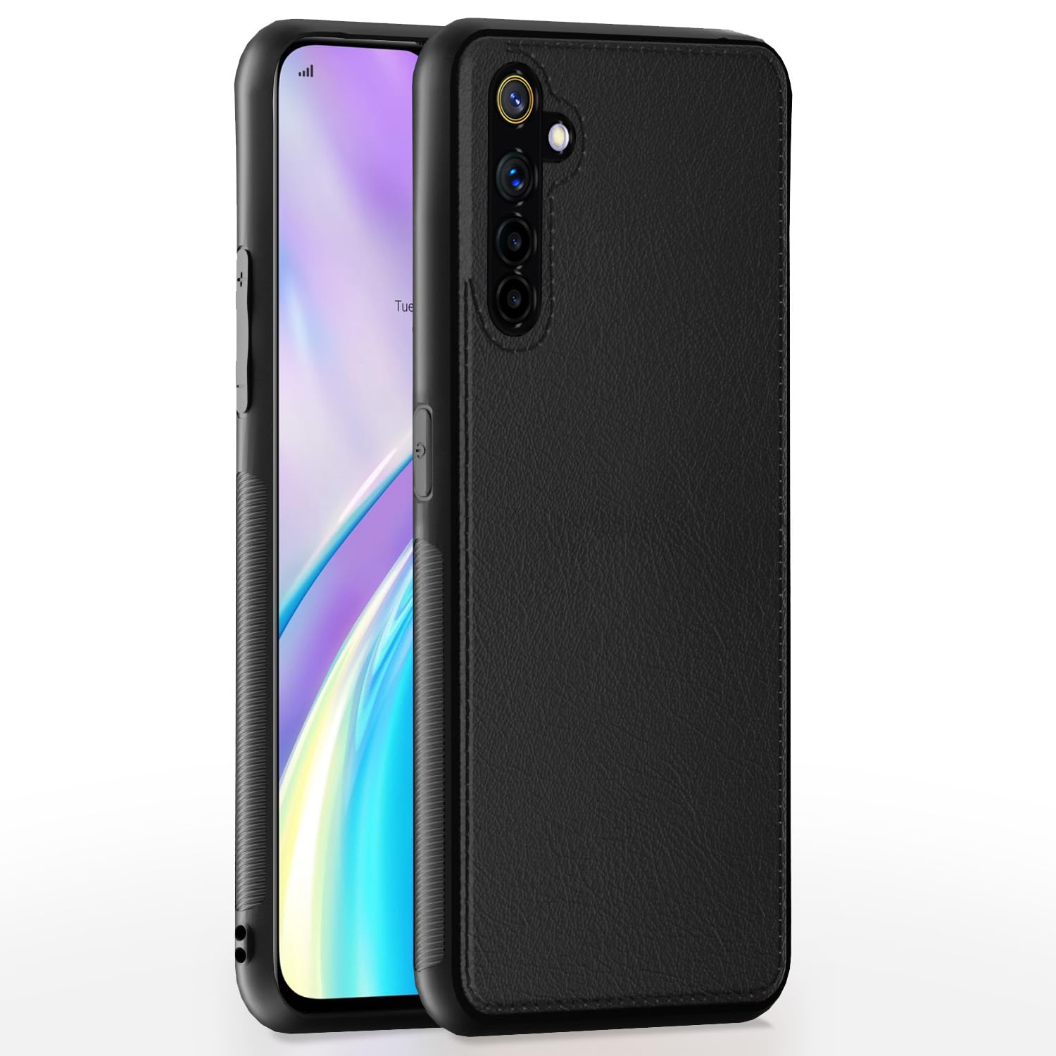 Pikkme Realme XT/Realme X2 Black Back Cover - Image 1