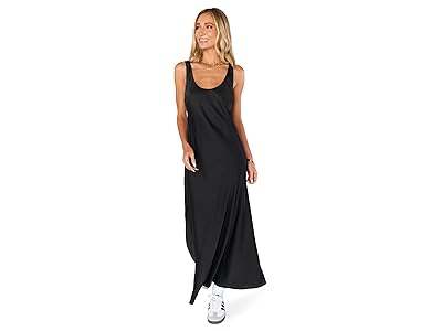 Show Me Your Mumu Serenade Slip Dress (Black Luxe Satin) Women