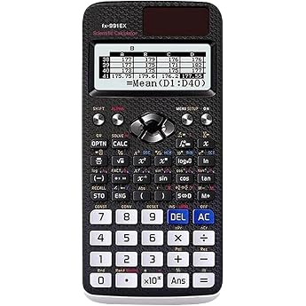 FX-991EX Scientific Calculator Engineering Scientific Calculator with 552 Functions LCD Display for Students (New) (Black Bla