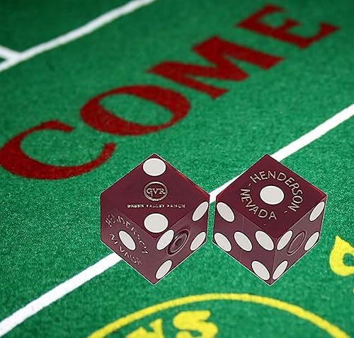 Miniatura 4 de Cyber-Deals Auténtico casino de Nevada juego de dados de 0.748 in con números de serie a juego (juegos 2, 3, 4 o 5) con bolsa de terciopelo negro