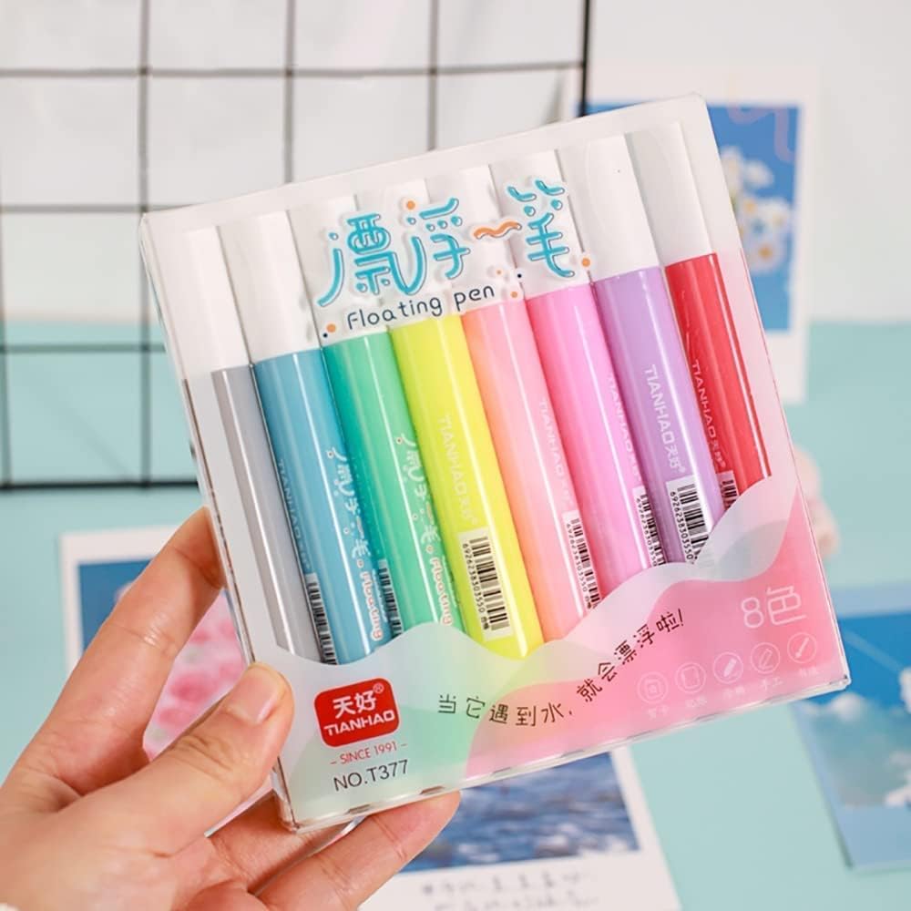 Magic Doodle Making Water Erasable Markers Floating Ink Pen Set, Magical Water Painting Pens Whiteboard Marker for Kids, Children Art (Multicolor, 8 Count (Pack of 1)) (B0DBDJQH4H) Amazon Price History, Amazon Price Tracker