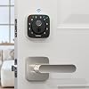 ULTRALOQ Bolt Fingerprint Smart Lock with Handle Set,Built-in WiFi Keyless Entry, Biometric Smart Deadbolt with Door Sensor, Voice Control with AlexaGoogle,Smart Home Automation