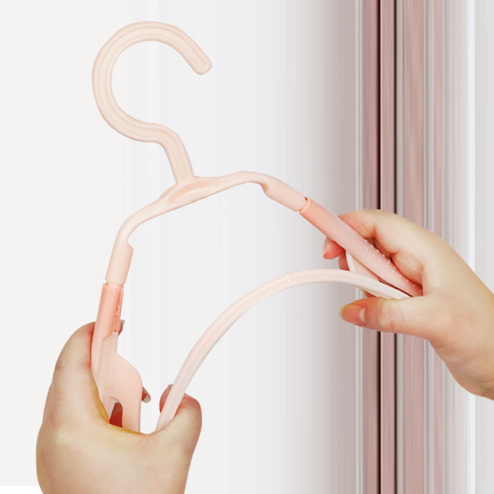 Perchas de Armario Antideslizantes for bebés, estirables (32-42 cm) for niños, Perchero de plástico for niños recién Nacidos con Gancho, Apto for niños de 0 a 18 años, 20 Piezas