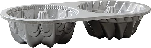 Miniatura 2 de Nordic Ware - Molde de pan Bavaria pro fundido, Dúo, Gris