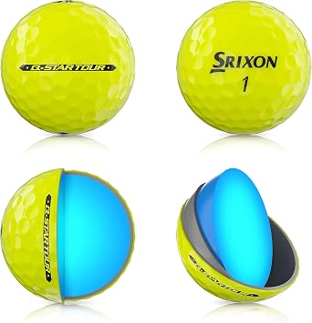 Srixon Q-Star Tour 4 Golf Balls, Yellow (Prior Generation)