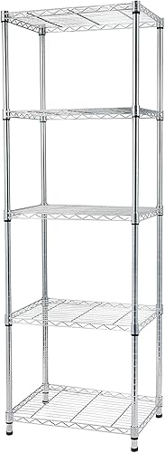 Miniatura 96 de Estante de almacenamiento ajustable de 3 niveles, estante de almacenamiento de metal, estantería de alambre, estantes de almacenamiento para Negro-3