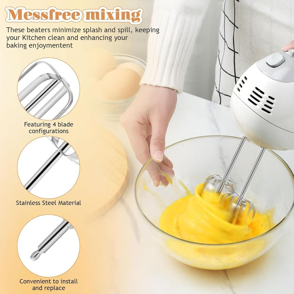 2 Fruste di Ricambio Universali per Frullatore A Immersione, Ideali per Impastare e Cucinare.