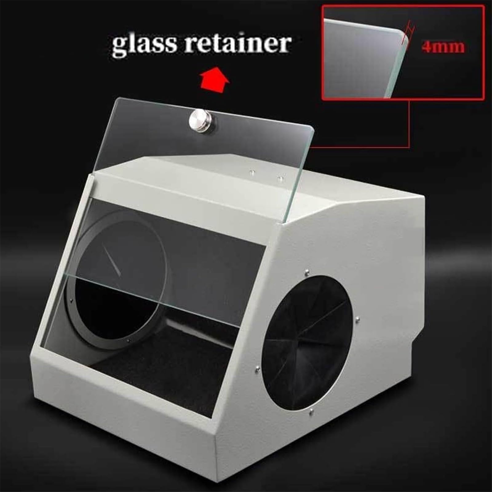 Colector de polvo dental, extractor de vacío profesional con filtro, caja de polvo de pulido de alta resistencia para laboratorio dental, 25 x 28 x 20,5 cm, gestión eficiente del polvo