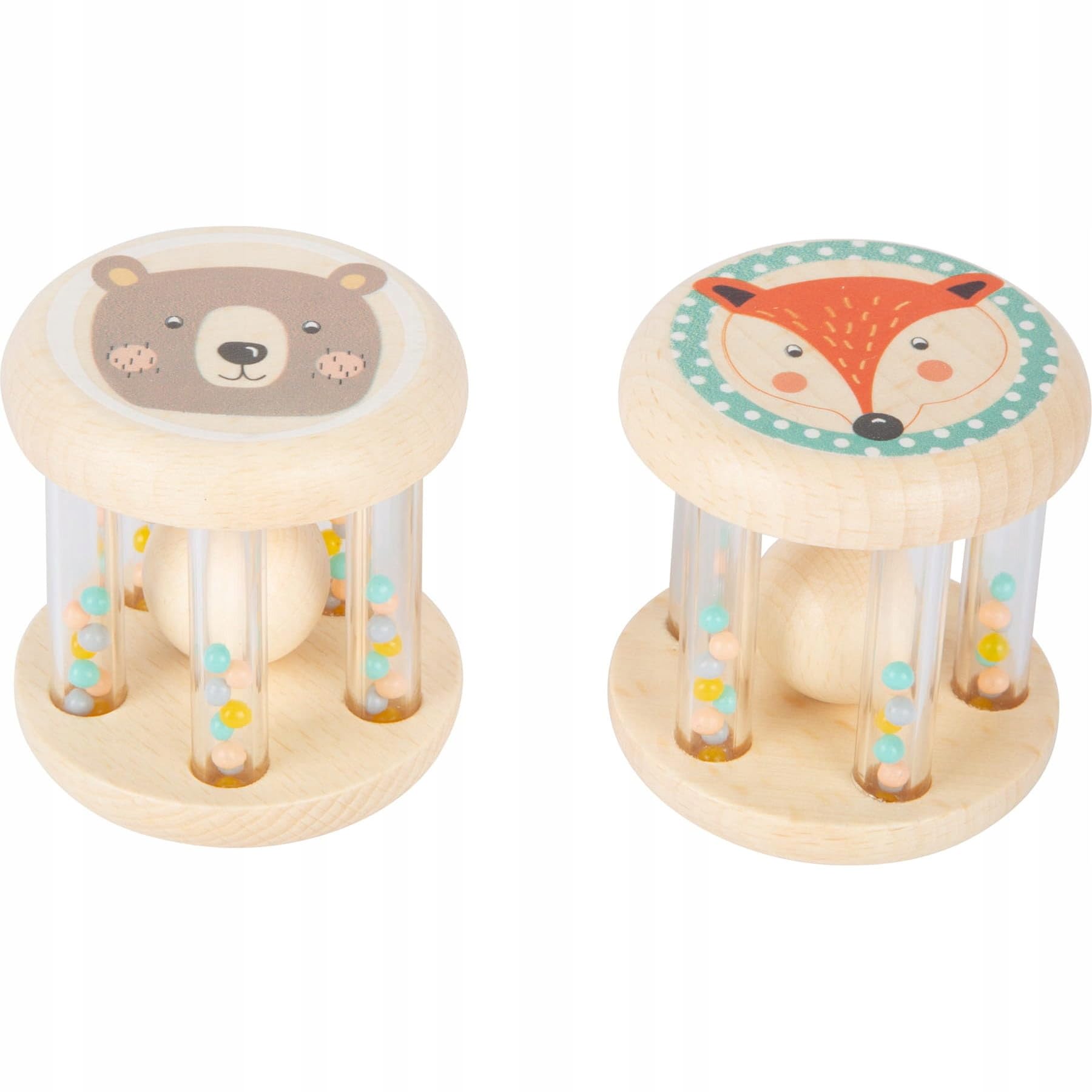 11885 Sonajeros para bebés Pastel, Small Foot, Tonos Pastel y con diseño Infantil, para bebés y niños pequeños.