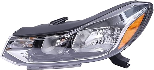 Miniatura 3 de EnSyuSuMa Conjunto de faros delanteros para Chevrolet Trax 2017 2018 2019 2020 carcasa negra, faro delantero izquierdo del conductor y derecho del