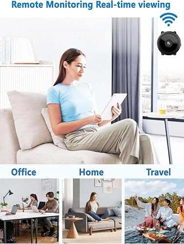Miniatura 2 de Mini cámara oculta espía 4k WiFi niñera cámara inalámbrica, cámara de seguridad HD para el hogaroficina, cámara de vigilancia con detección de
