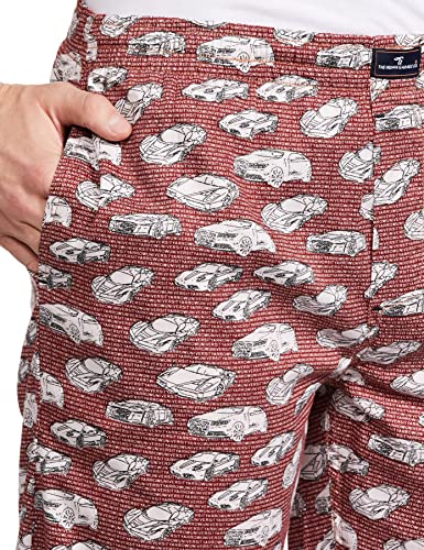 Image of The Indian Garage Co MenMid Rise Slim Fit Abstract Print Casual Lounge Pants