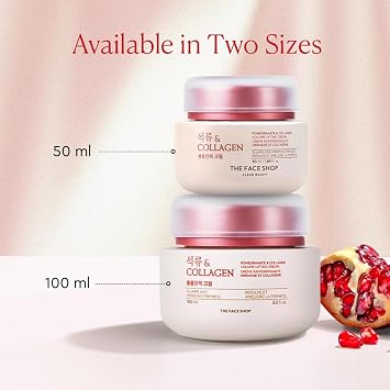 The FACE SHOP Pomegranate & Collagen Volume Lifting Cream، 3.38 Fl Oz (حزمة 1)