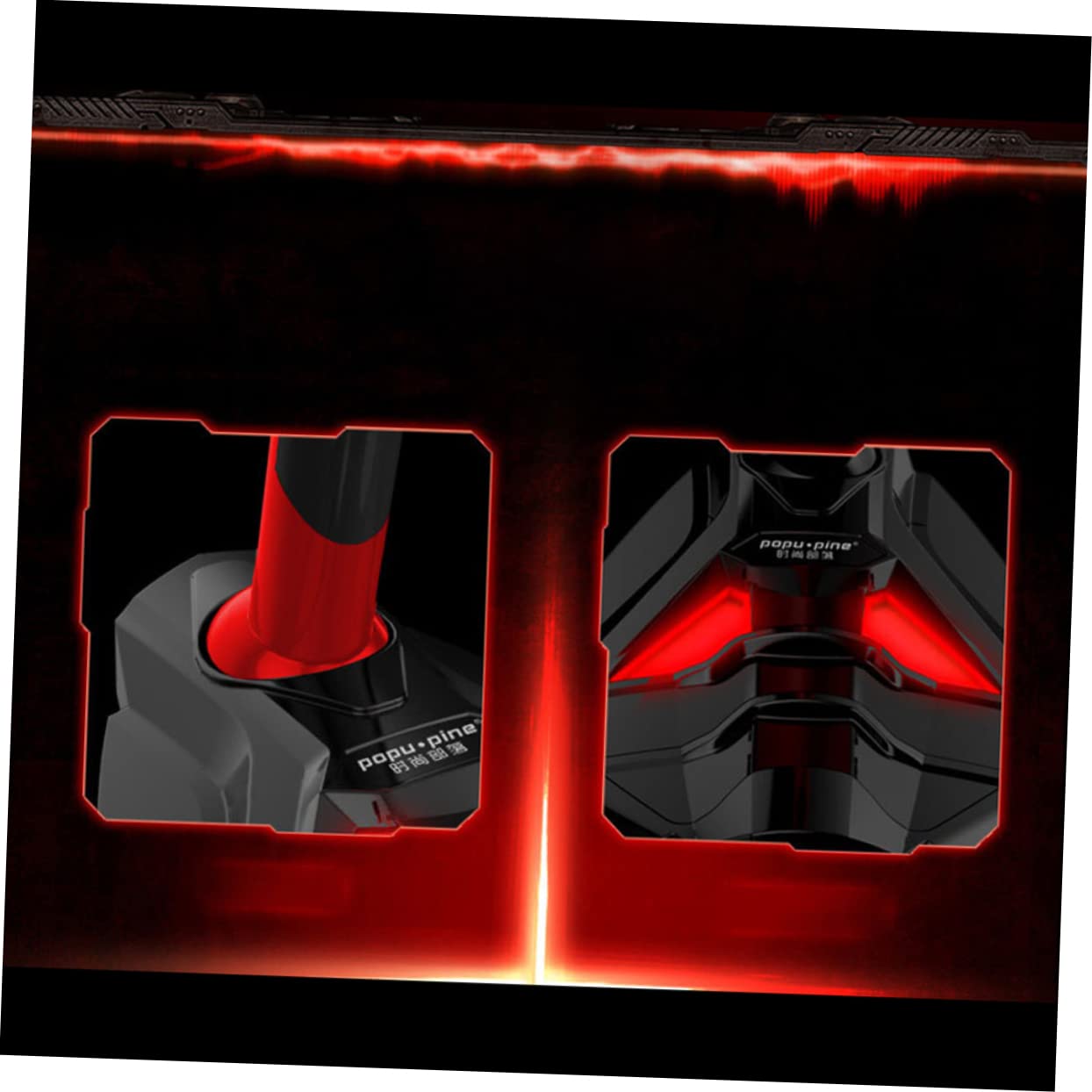 VICASKY USB Gaming Microphone for Laptop Volume Omnidirectional Sound Red for Streaming Gaming and Video