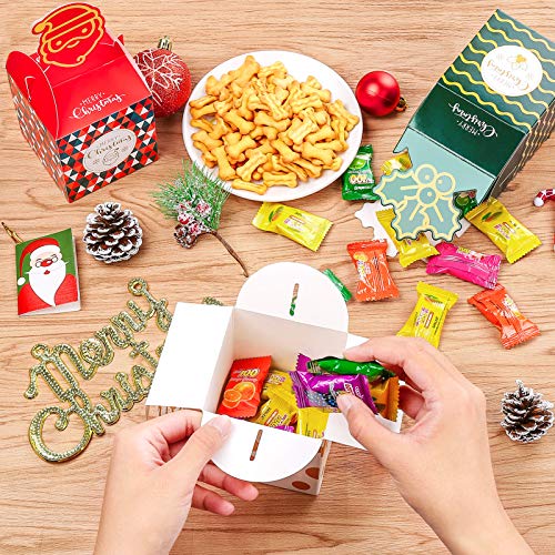 MELLIEX 12 Pièces Boîtes de Bonbons de Noël Belles Boîtes-Cadeaux Kraft Vides Faveur de Noël Traiter Goodie Boîtes pour Enfants à Noël - Image 5