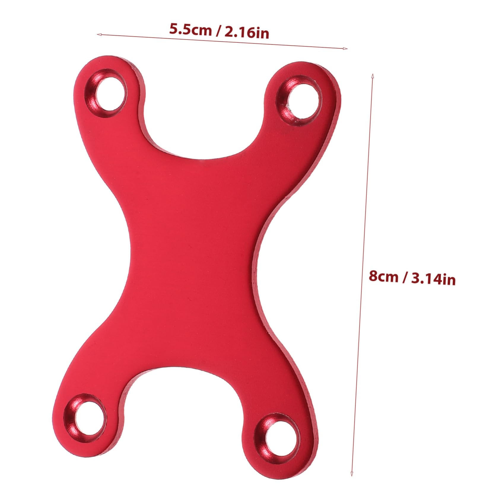 KICHOUSE Skateboard Bridge Support Gasket 2pcs Aluminum Anti-sag Gasket Essential Skateboarding Parts Simple Yet Practical