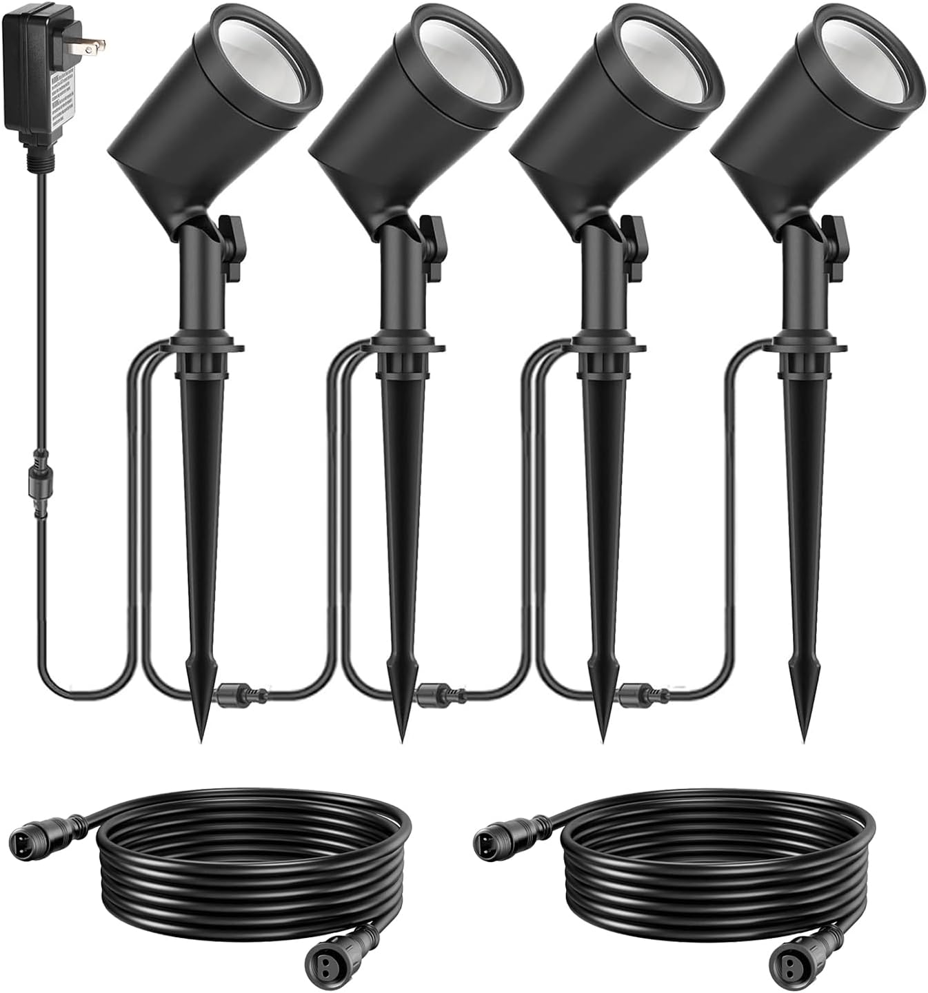 ZYAN 4 Pack Landscape Spotlights with Extension Cords