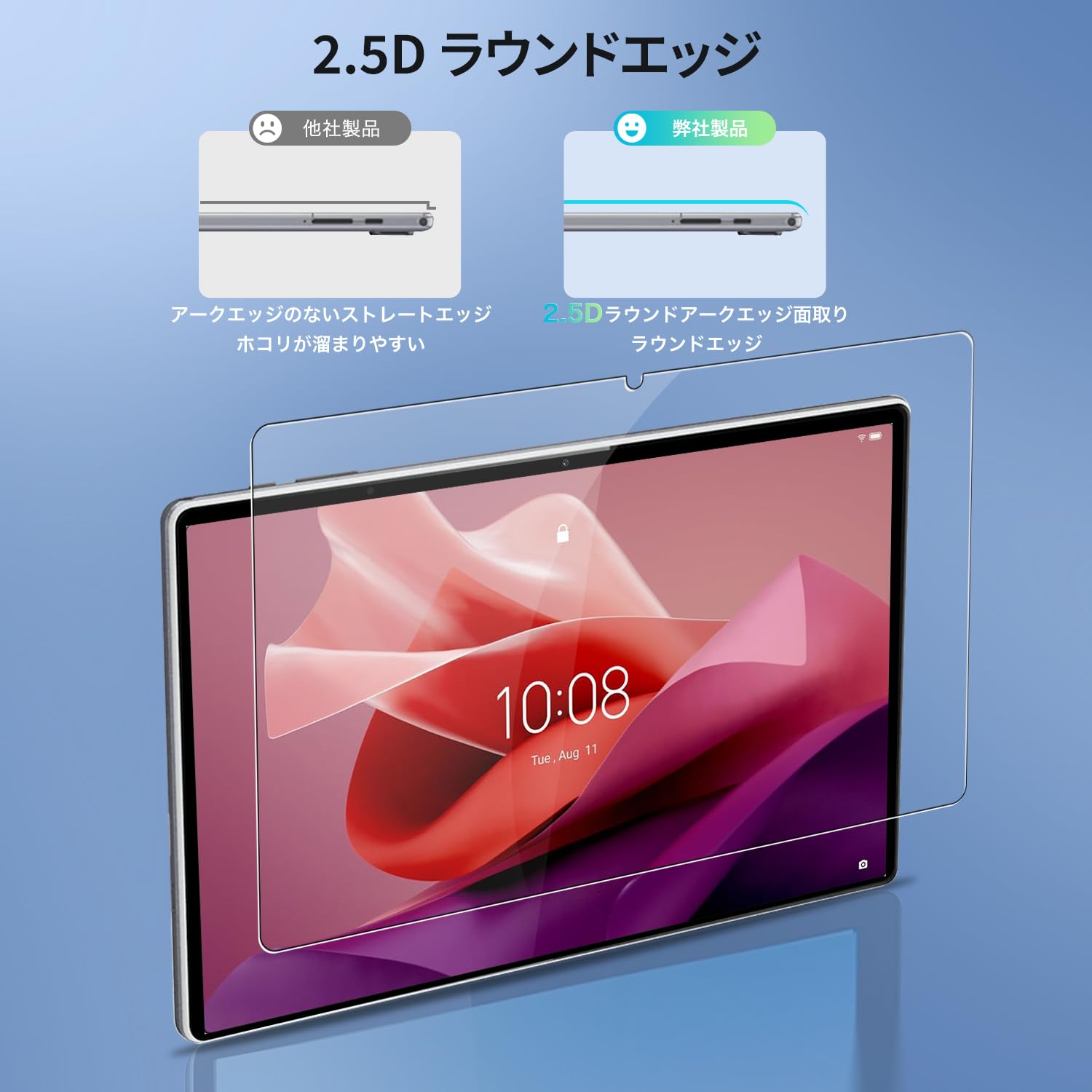 Amazon.co.jp: 【2枚セット】Lenovo Tab P12 12.7インチ 用 フィルム 