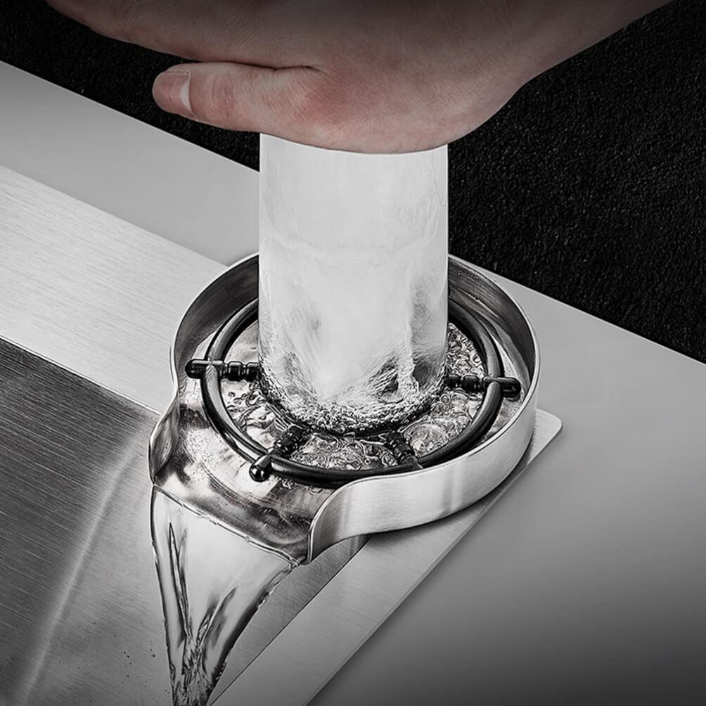 DOITOOL Grifo de vidrio para fregadero, lavadora de botellas, lavadora de tazas de alta presión, accesorios de bar, enjuaga los residuos en segundos para fregadero de cocina