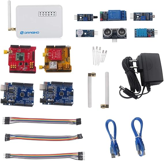 Dragino LoRa IoT Kit de desarrollo 915Mhz, Lora Gateway LG01, LoRa