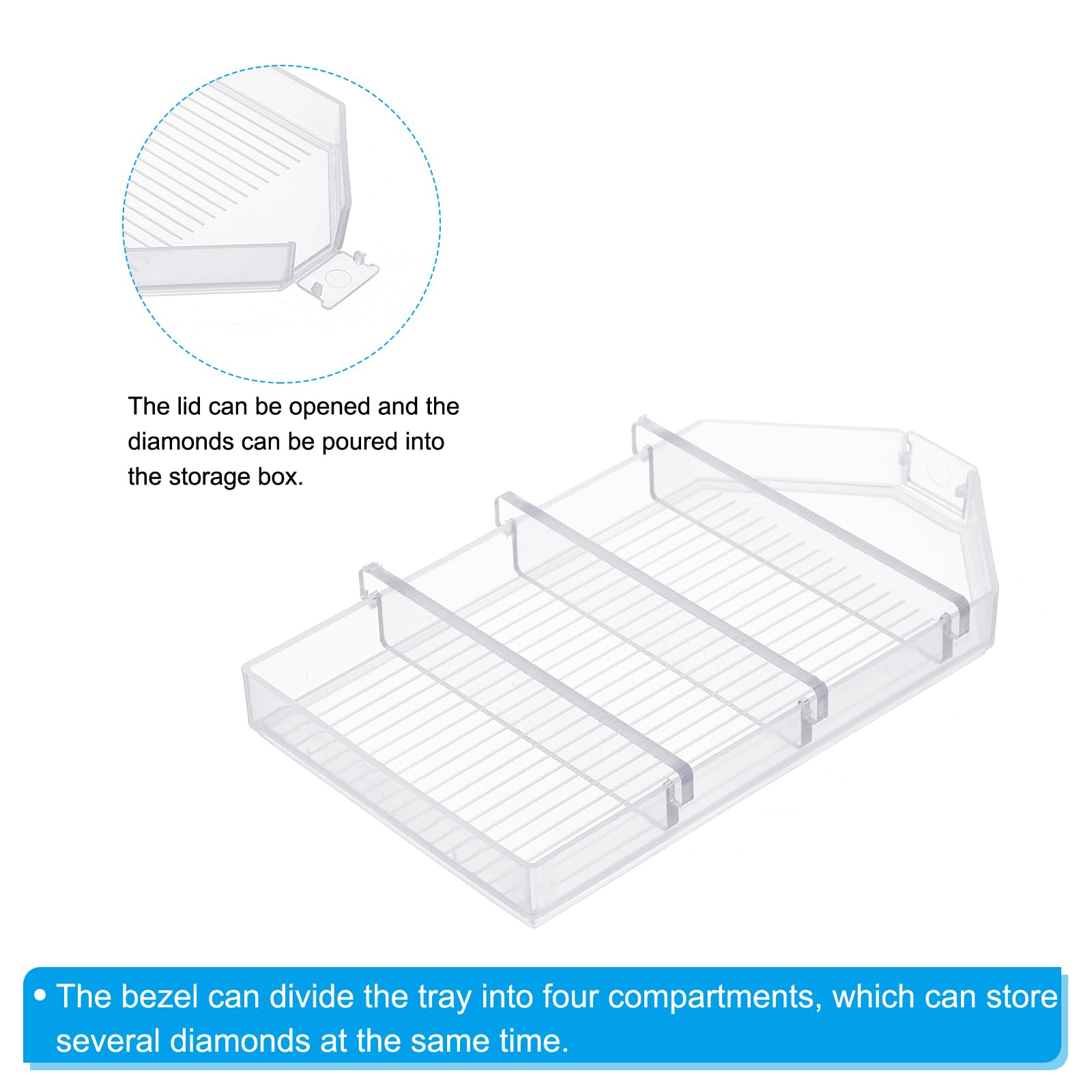 PATIKIL Diamant Peinture Plateau, 1 Ensemble
