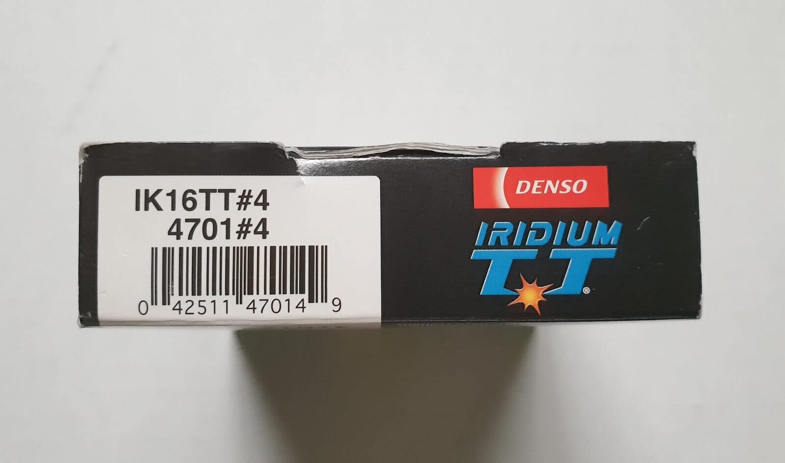 Set (4 pezzi) Denso Iridium TT Candele Stock 4701 Iridium Core .039"(1.0mm) Gap Size IK16TT