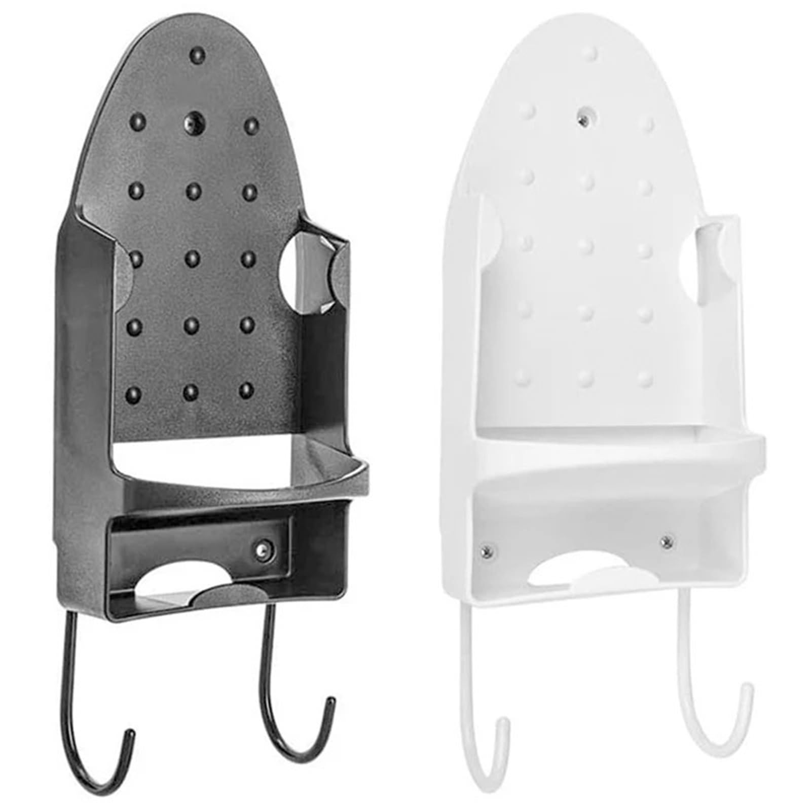 Porta ASSE da Stiro Supporto Parete Appendino in Ferro Organizzatore di stoccaggio for per Lavanderia | Black