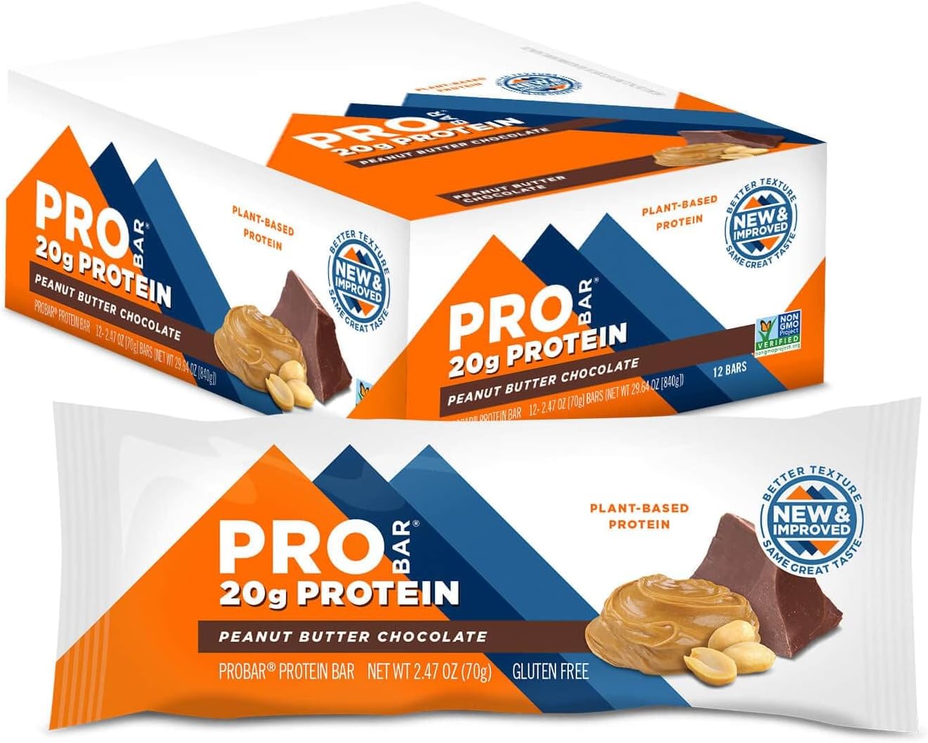 ProBar Protein Bar - 12-Pack Chocolate Peanut Butter, One Size