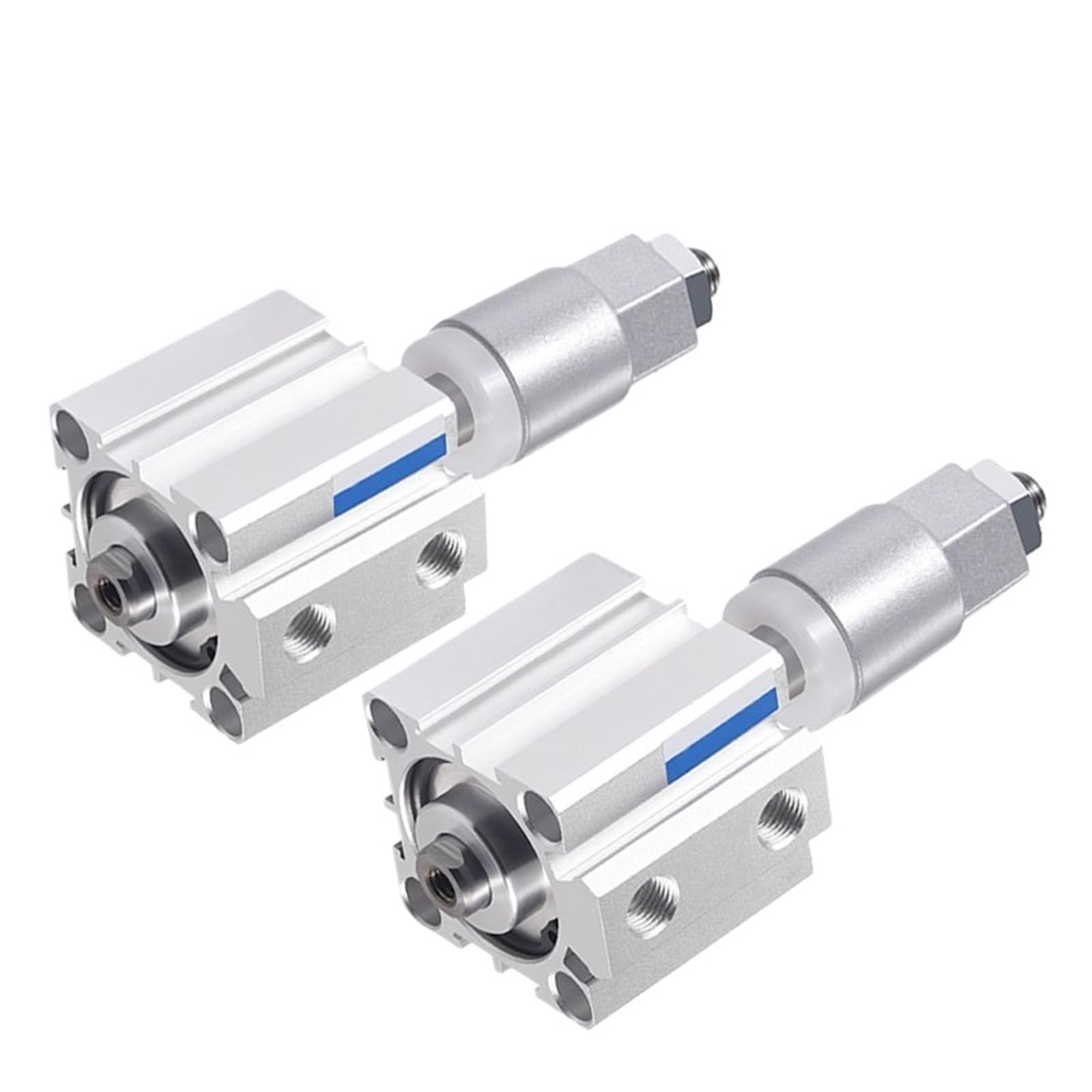 1 vérin pneumatique Compact à Piston Double Effet en Alliage d'aluminium, Course réglable, J20/25/32(Stroke 30-20mm,Bore 32mm)