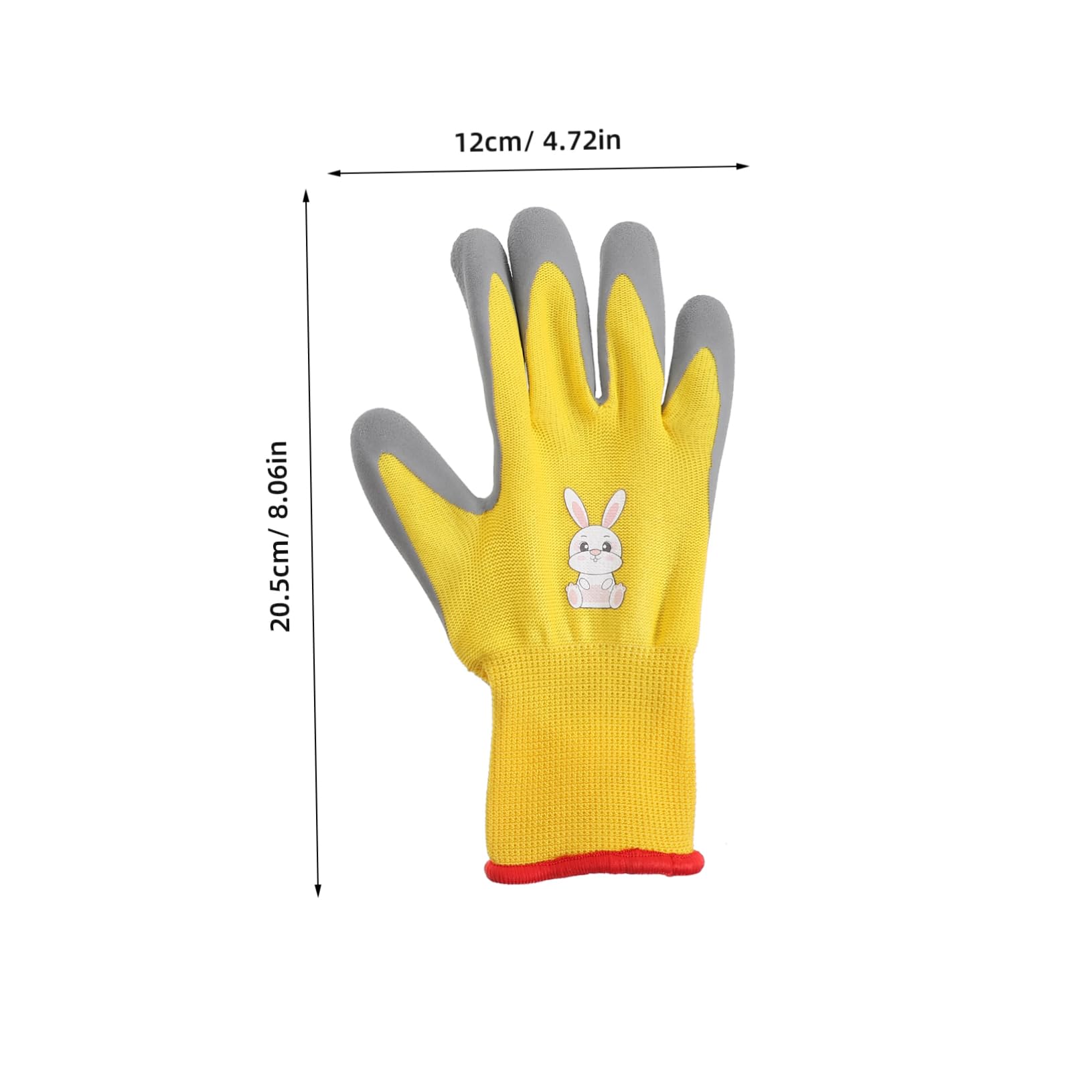 Happyyami Gardening Gloves for Boys and Girls 4 Pairs of Outdoor Gloves Decorative Design Cut-resistant Comfortable for Boys and Girls Gardeners