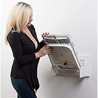 Vista 6 de Tabla de planchar montada en la pared, resistente, 38 x 12 pulgadas, ahorra espacio para el hogar y espacios pequeños