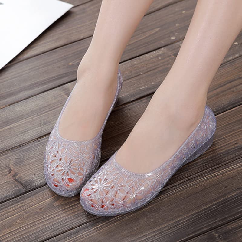 Image of Dear Time Women Flat Heel Summer Beach Jelly Shoes
